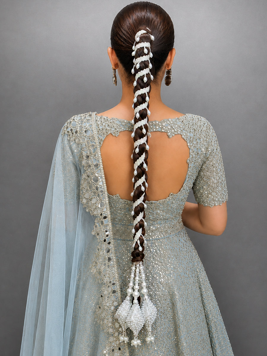 Eshal Wrap Paranda / Parandi-Silver