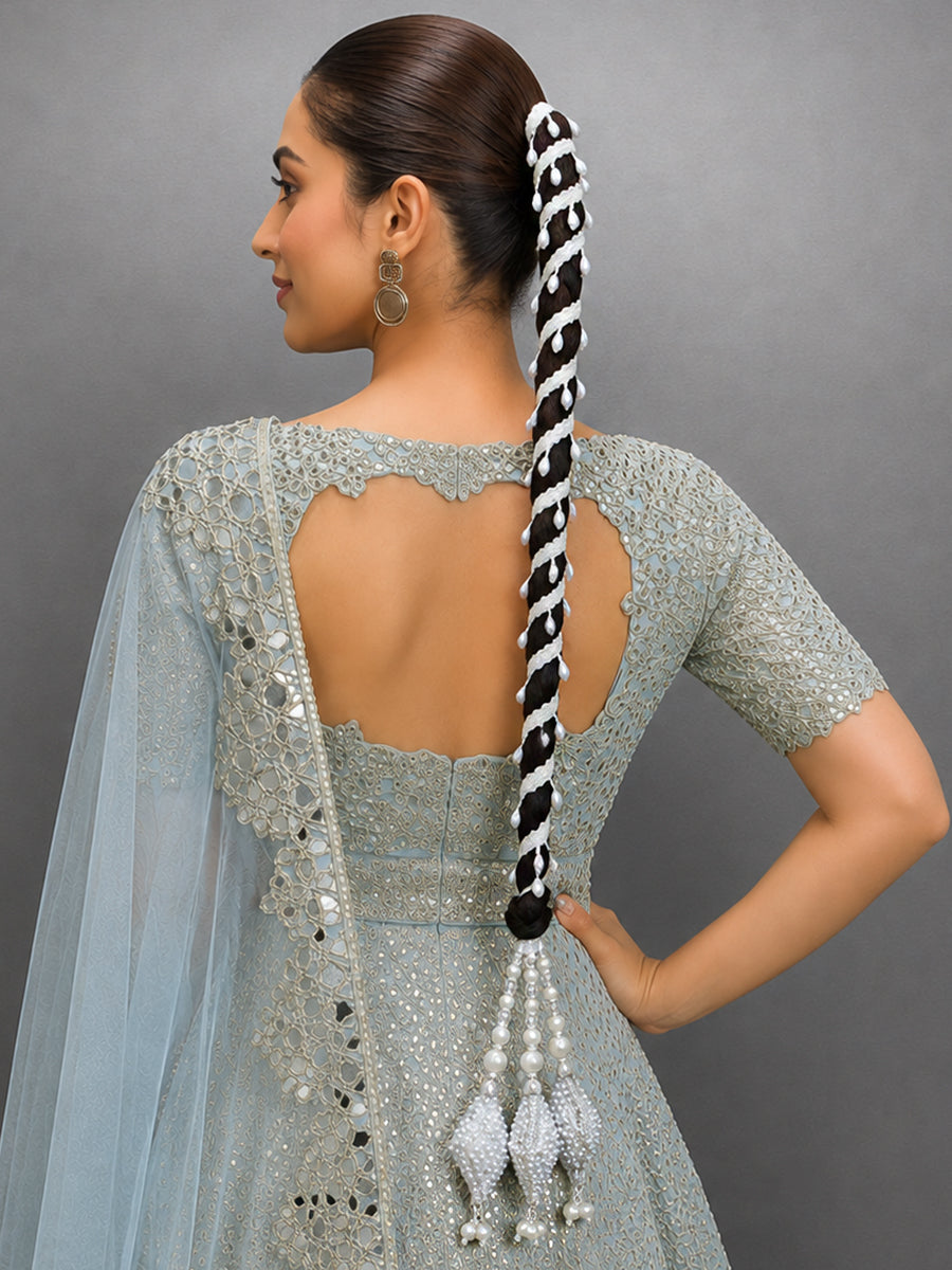 Eshal Wrap Paranda / Parandi-Silver