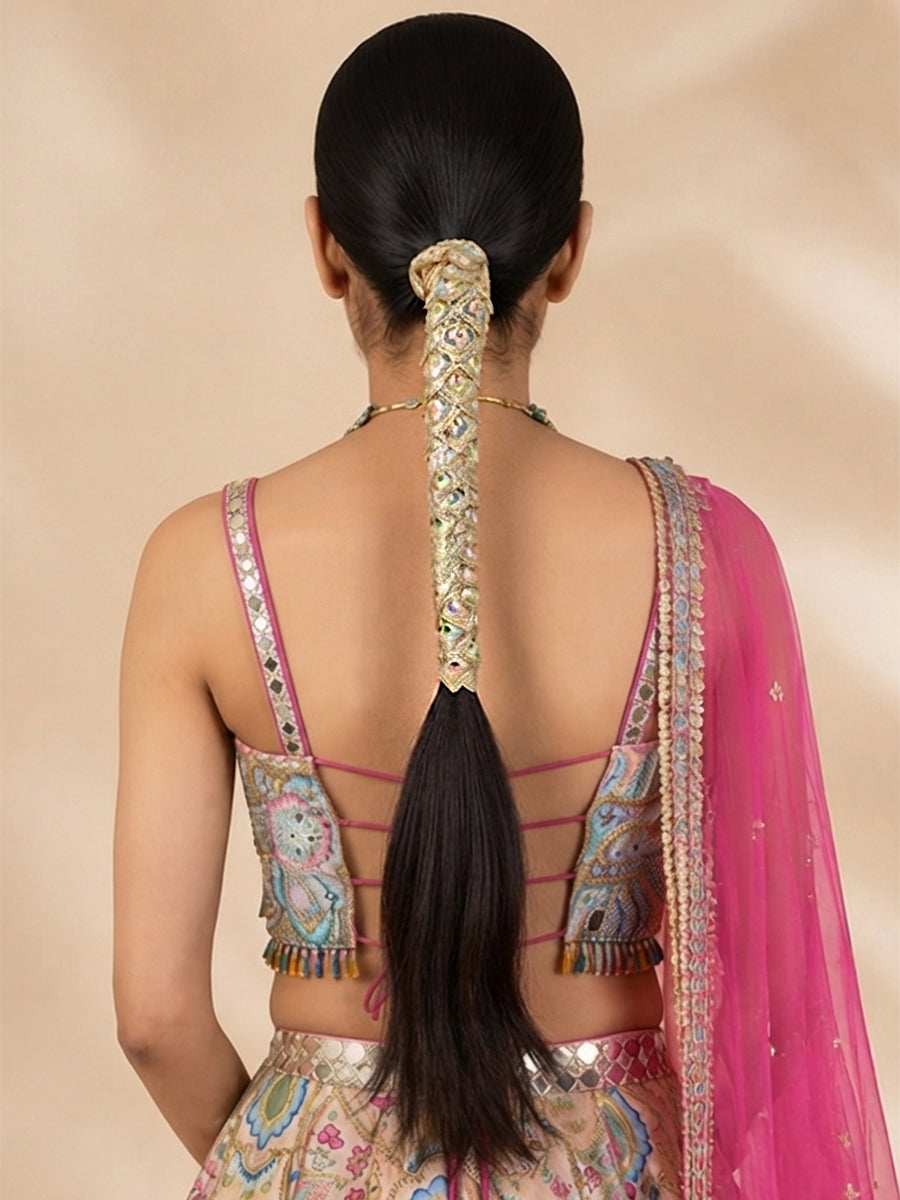 Vihani Decorative Hair Plait Lace-Multicolor