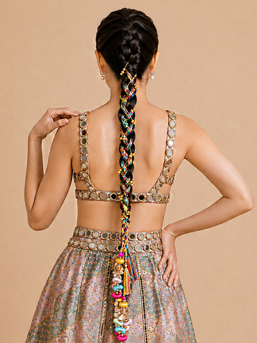 Simar Parandi / Paranda Colorful Punjabi Parandi | Ships Worldwide-Multicolor