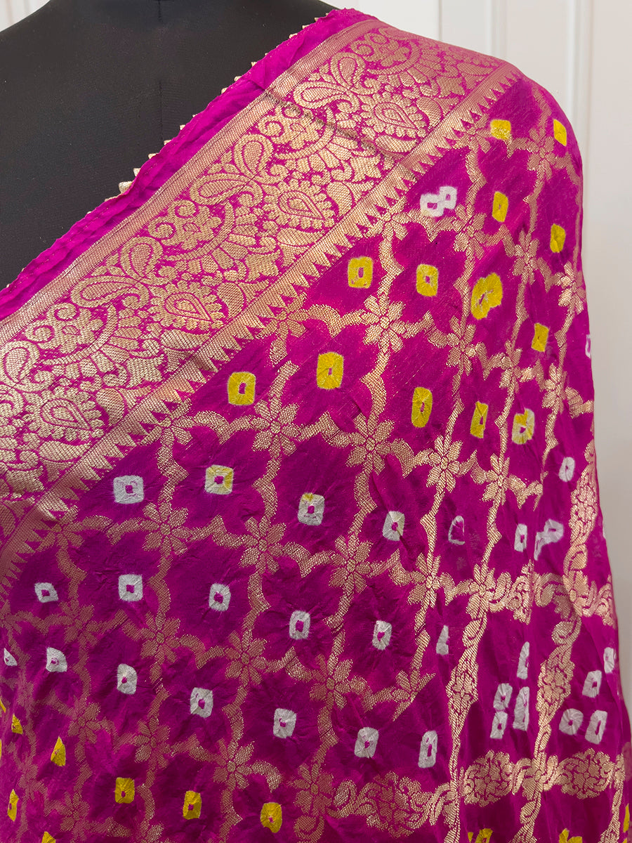 Dhruvi Dupatta - Hot Pink