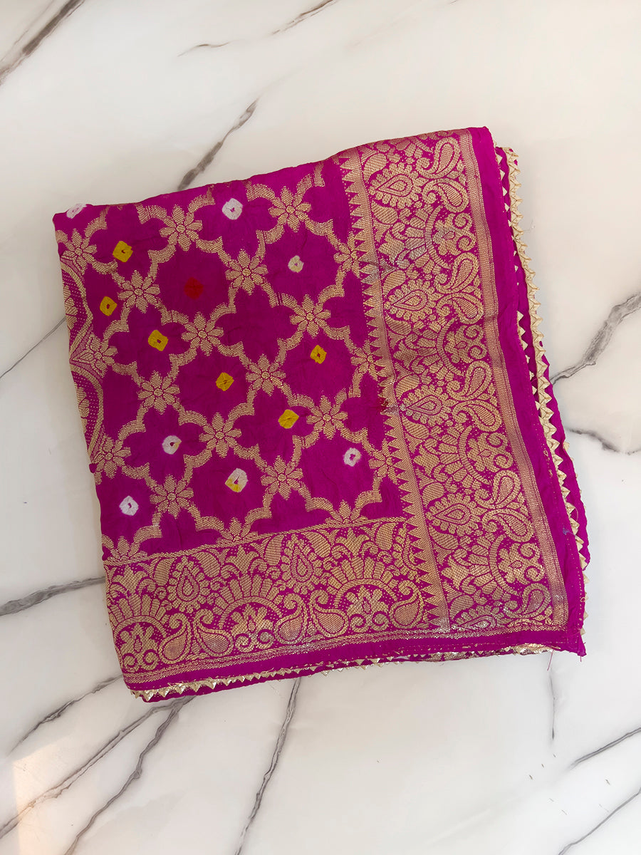 Dhruvi Dupatta - Hot Pink
