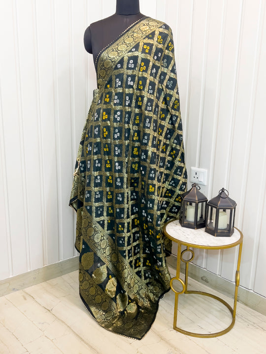 Dhruvi Dupatta - Botle Green