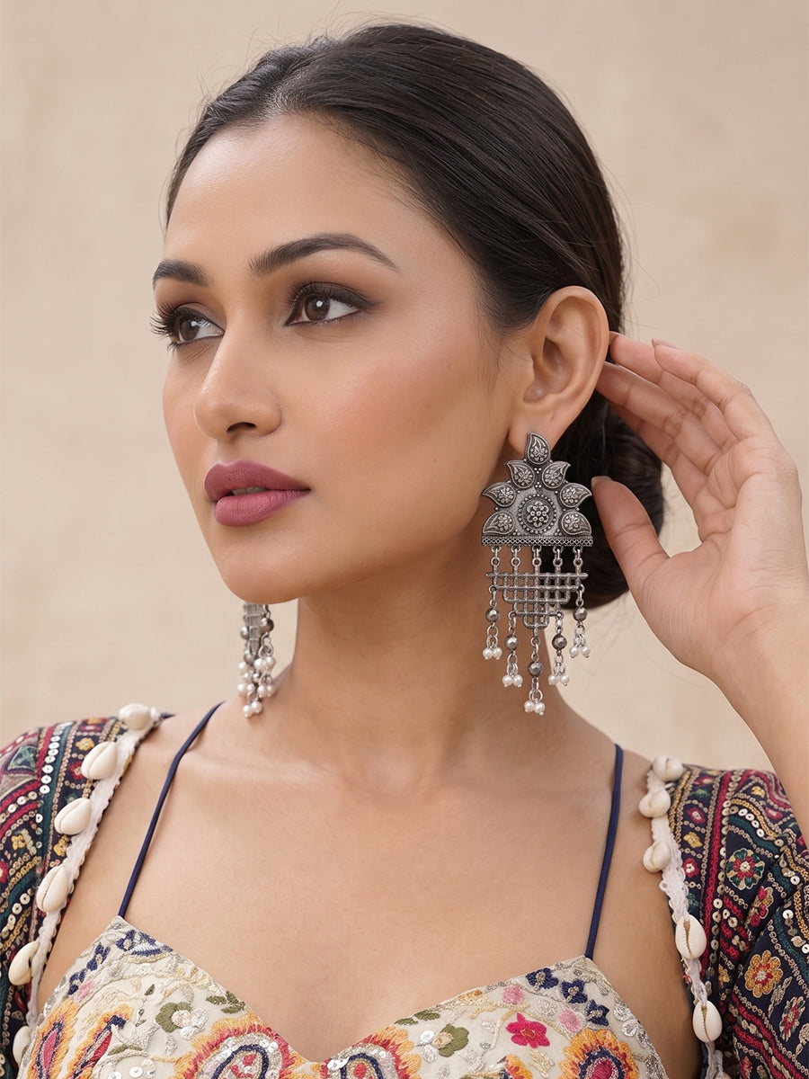 Binal Earrings-Antique Silver