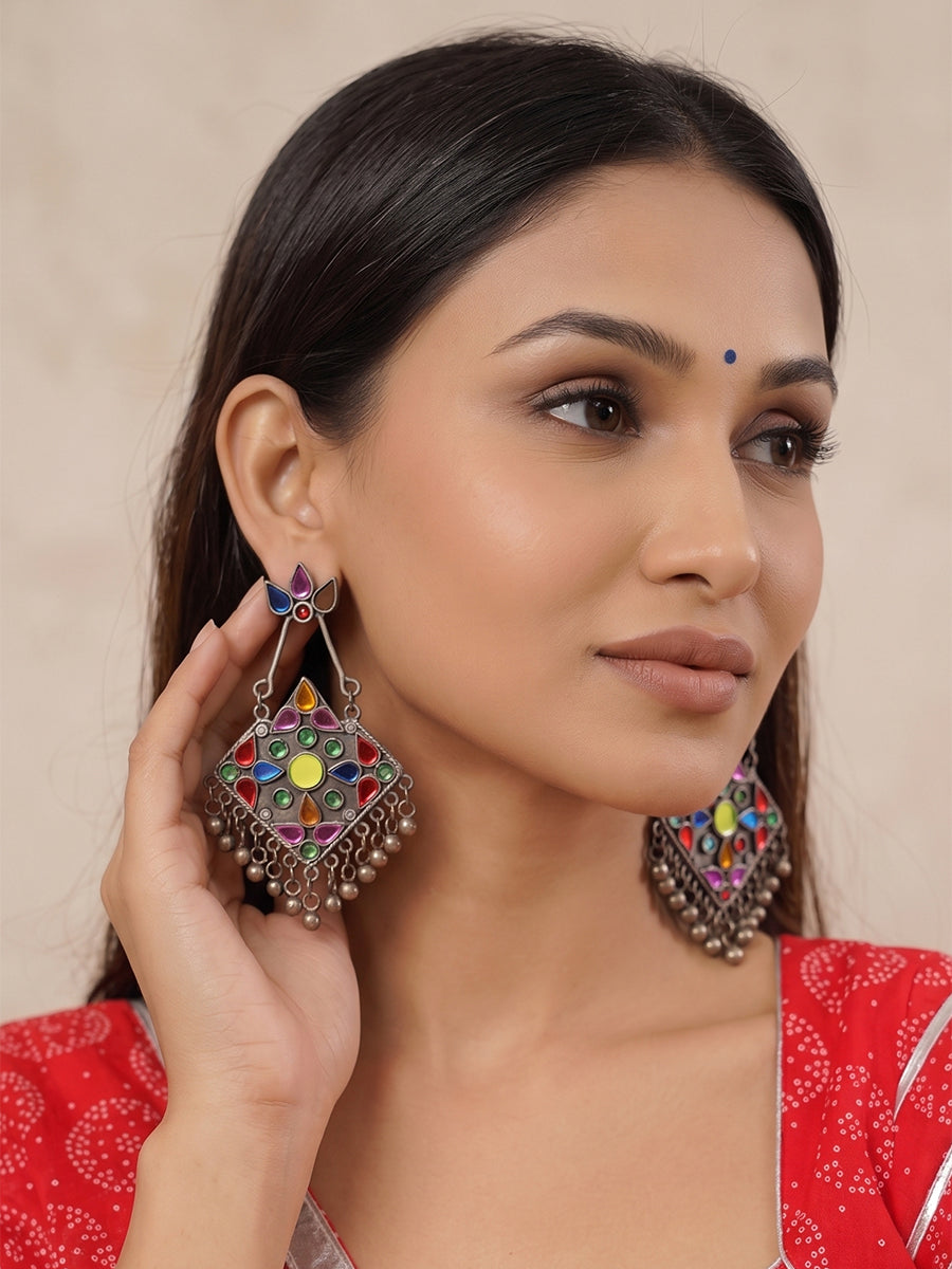 Kalindi Earrings-Multicolor