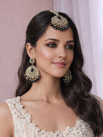 Akshita Earrings & Tikka-Black