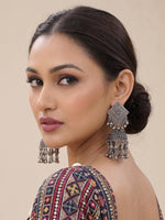 Kajri Jhumka Earrings-Antique Silver