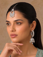 Manya Earrings & Tikka - Silver