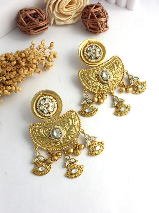 Chitrakshi Earrings-White