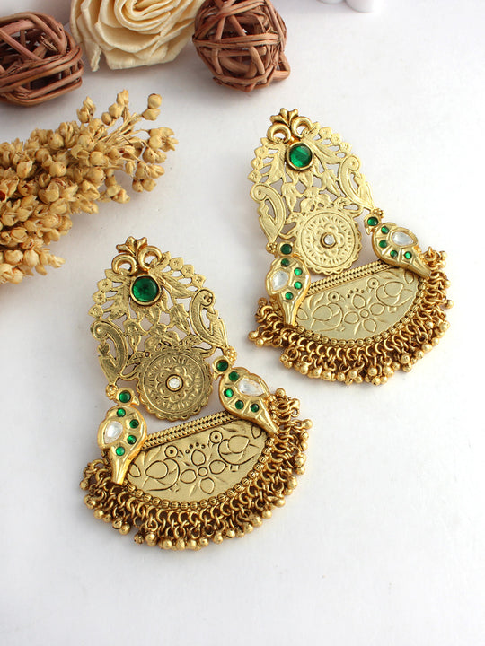 Bhavika Earrings-Green