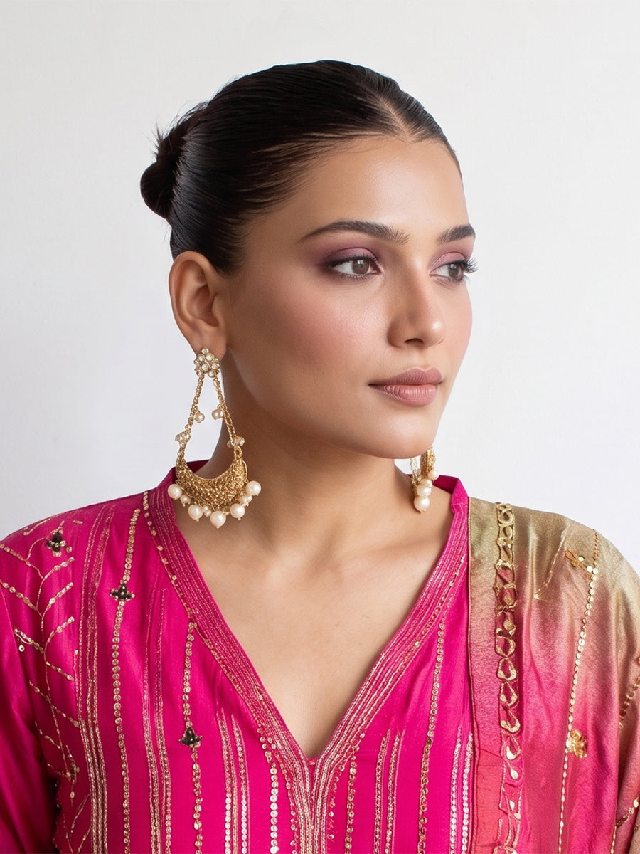 Pravya Long Earrings – Indiatrendshop