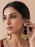 Pravya Long Earrings-Gold