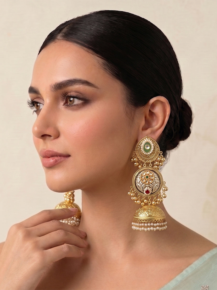 Siyara Long Jhumka / Jhumki Earrings