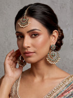 Ziana Earrings & Tikka-Multicolor
