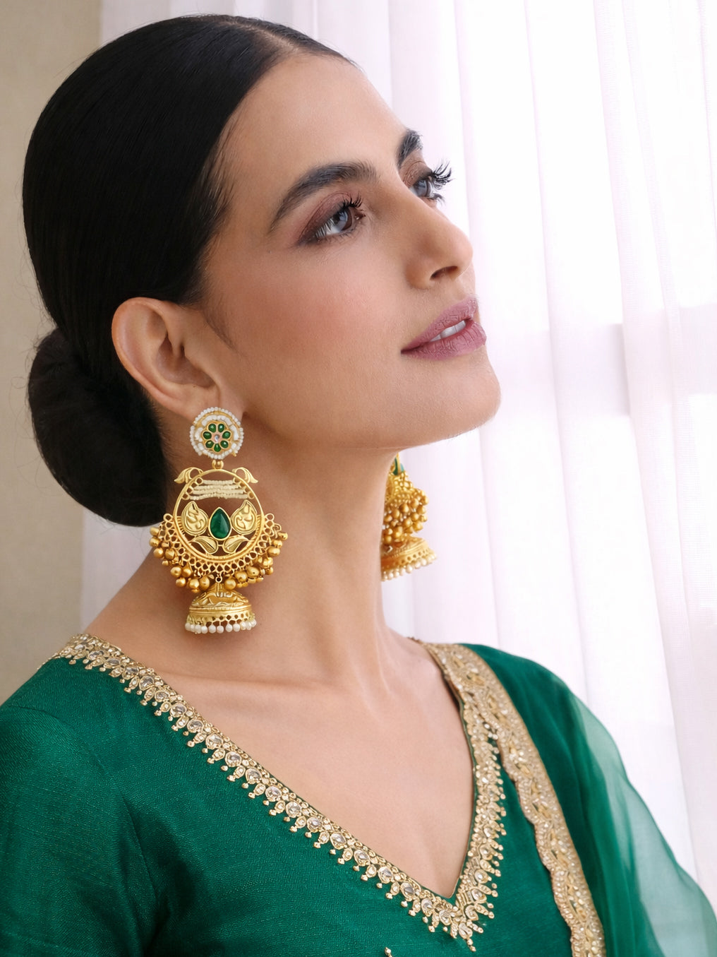 Anshula Long Jhumki Earrings