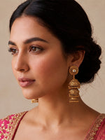 Umika Jhumki Earrings-Gold