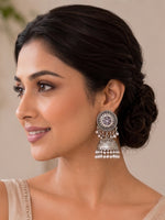 Pranjal Jhumki Earrings-Pastel Pink