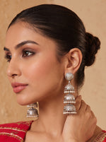 Nihika Jhumki Earrings-Silver