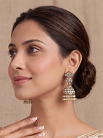 Virisha Jhumki Earrings-Gold