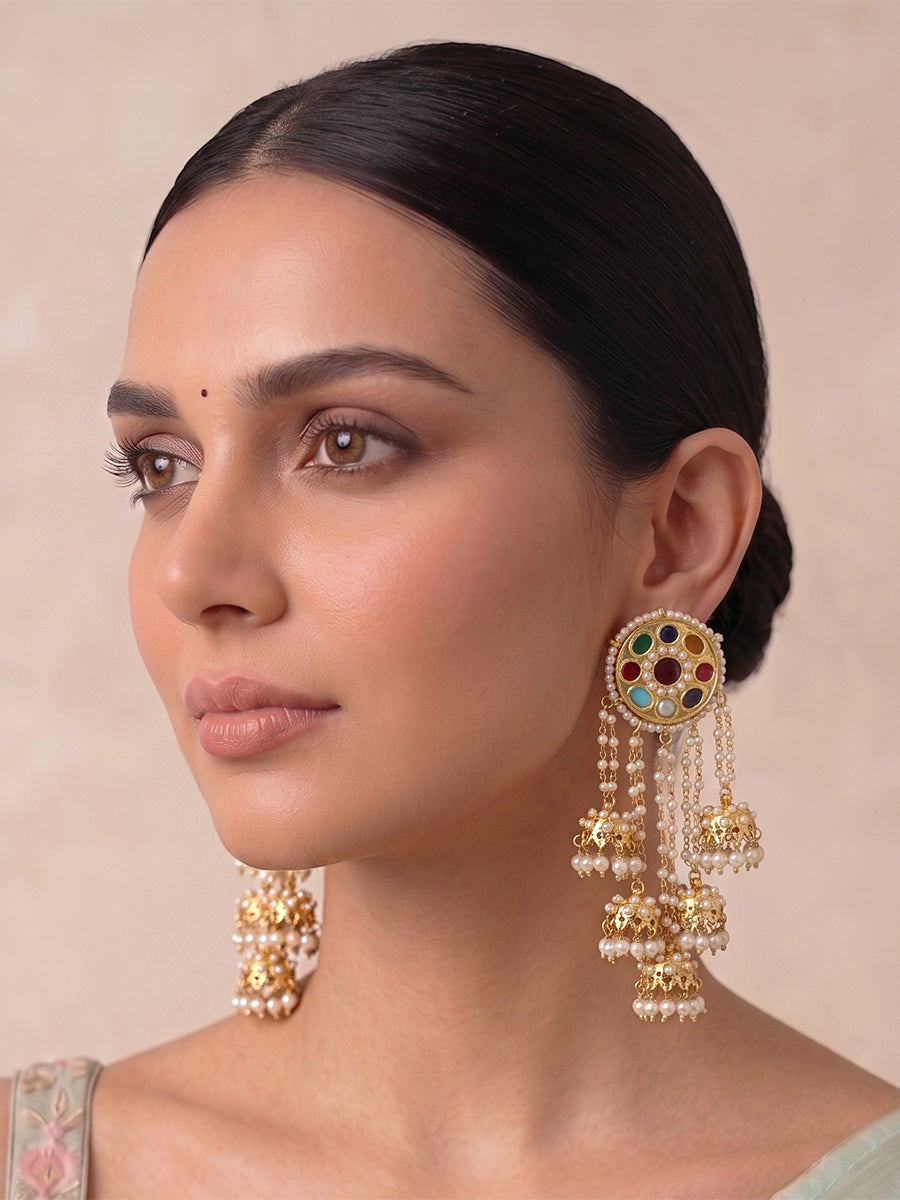 Mehru Jhumki Earrings