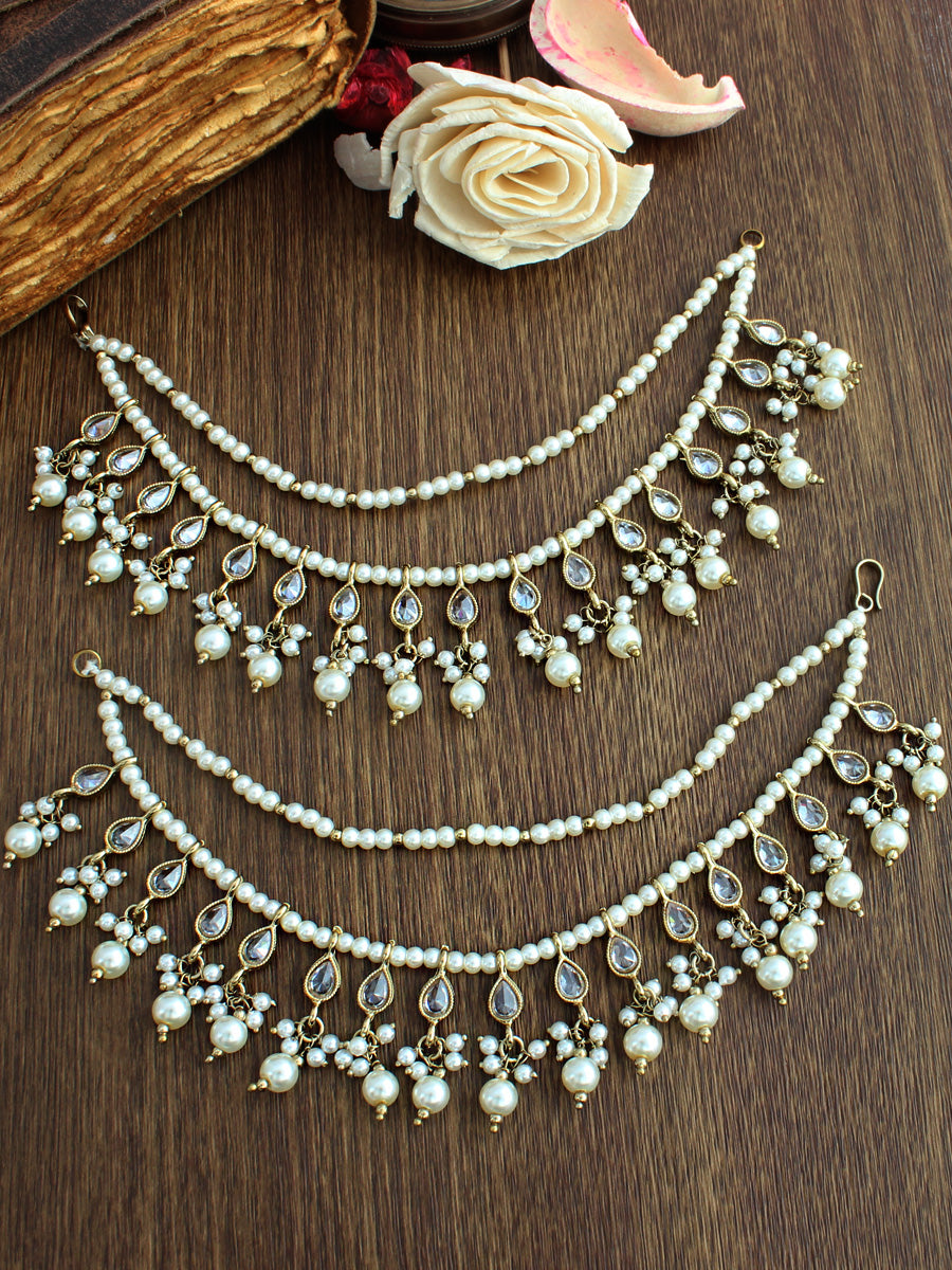 Tamanna Ear Chain-white
