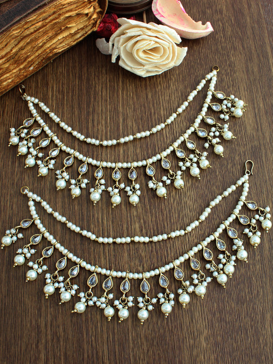Tamanna Ear Chain-white
