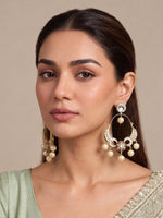 Ruhani Kundan Earrings - White 