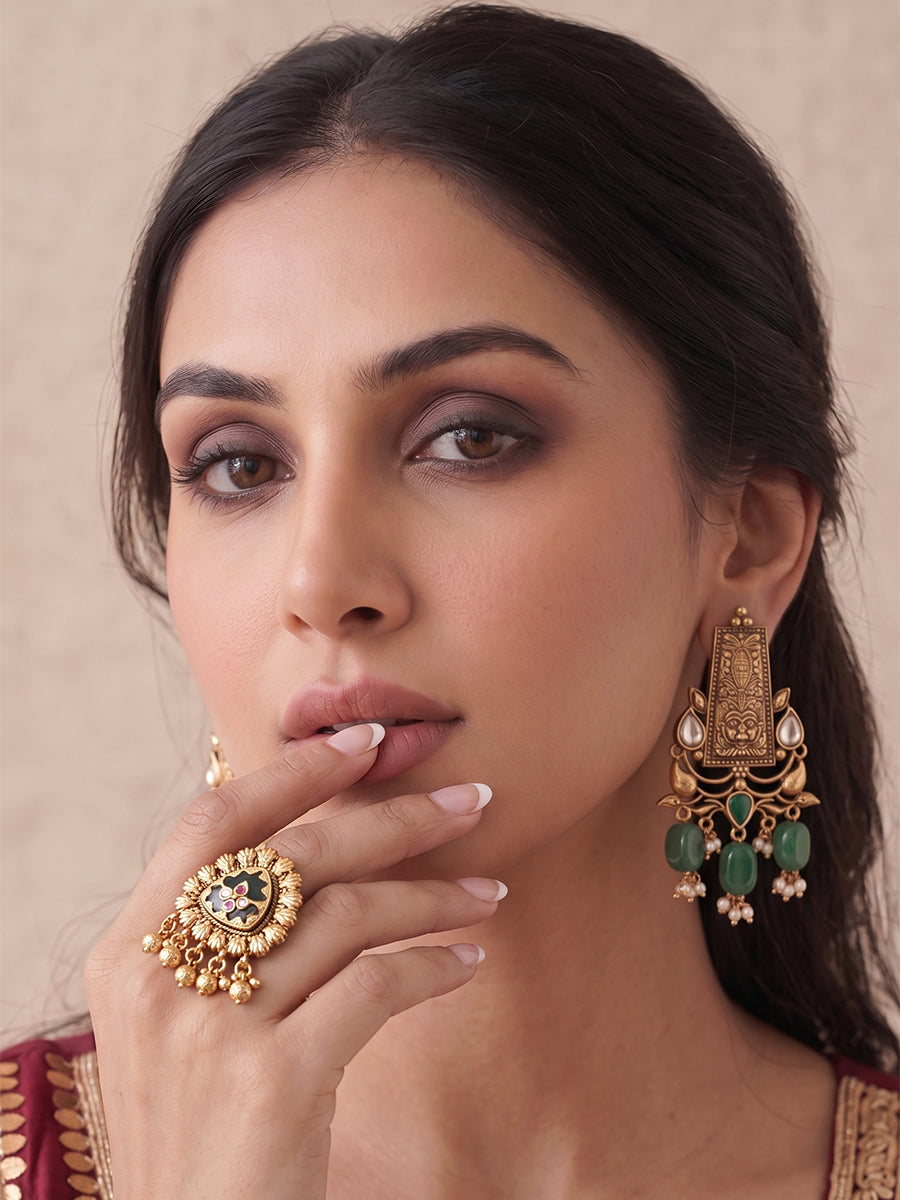Moksha Ring-Mint Green