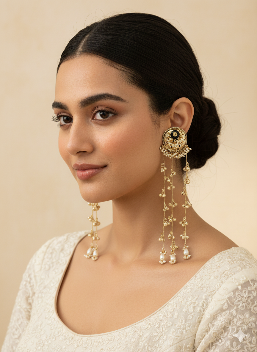 Harika Long Earrings