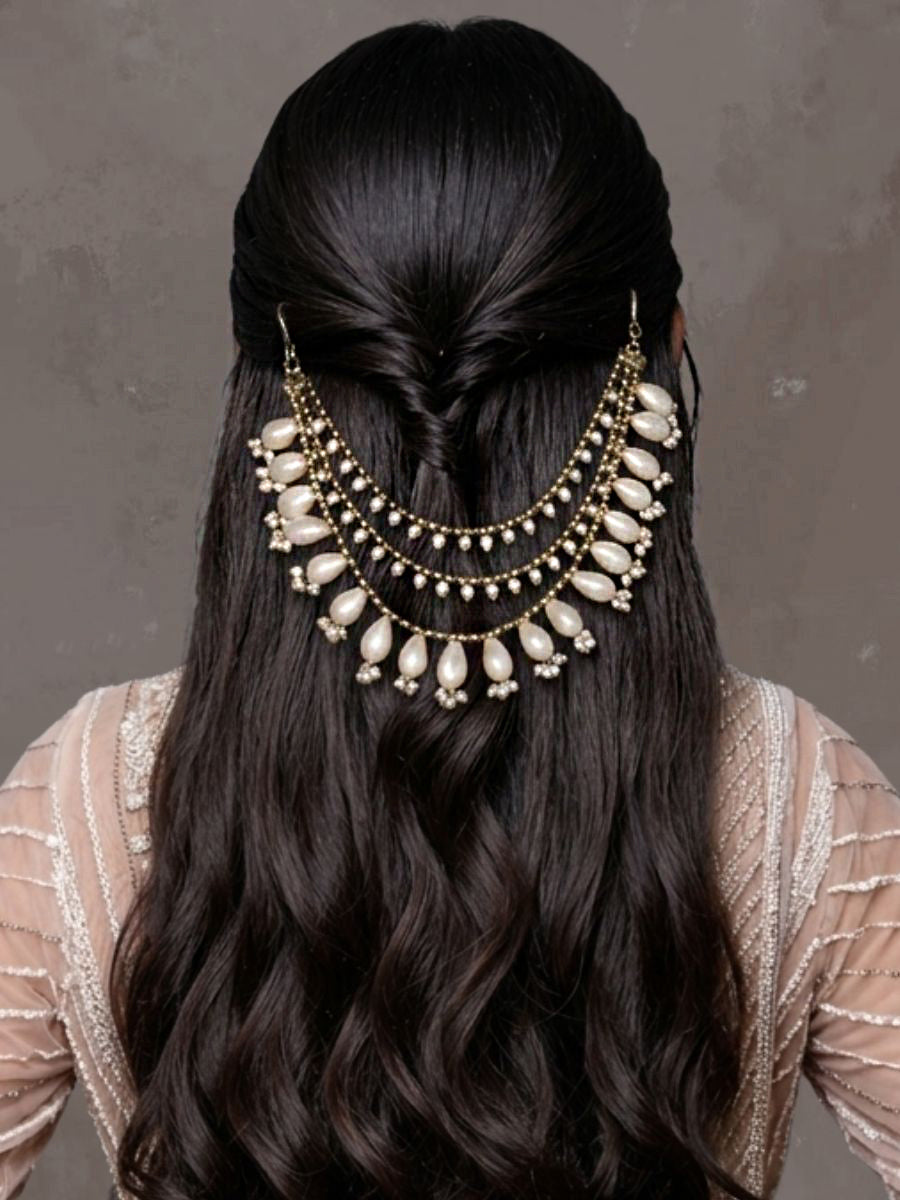 Dhruvi Hair Bun Pin-Pearl