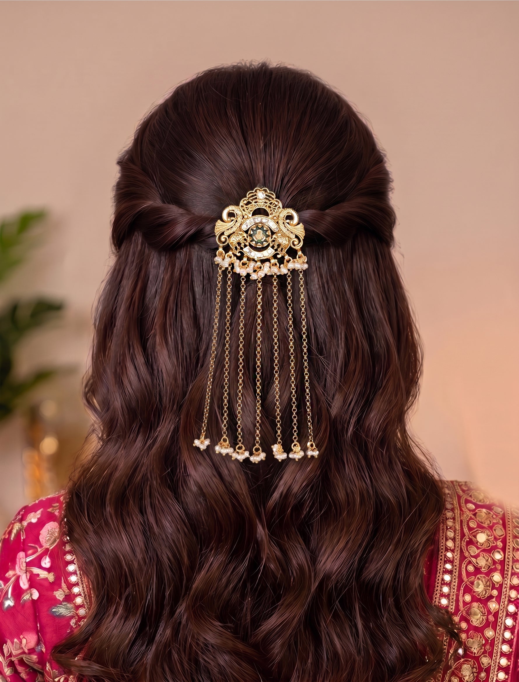 Amoha Hair Bun Pin Bollywood Style Bun Pin for Desi Fashion
