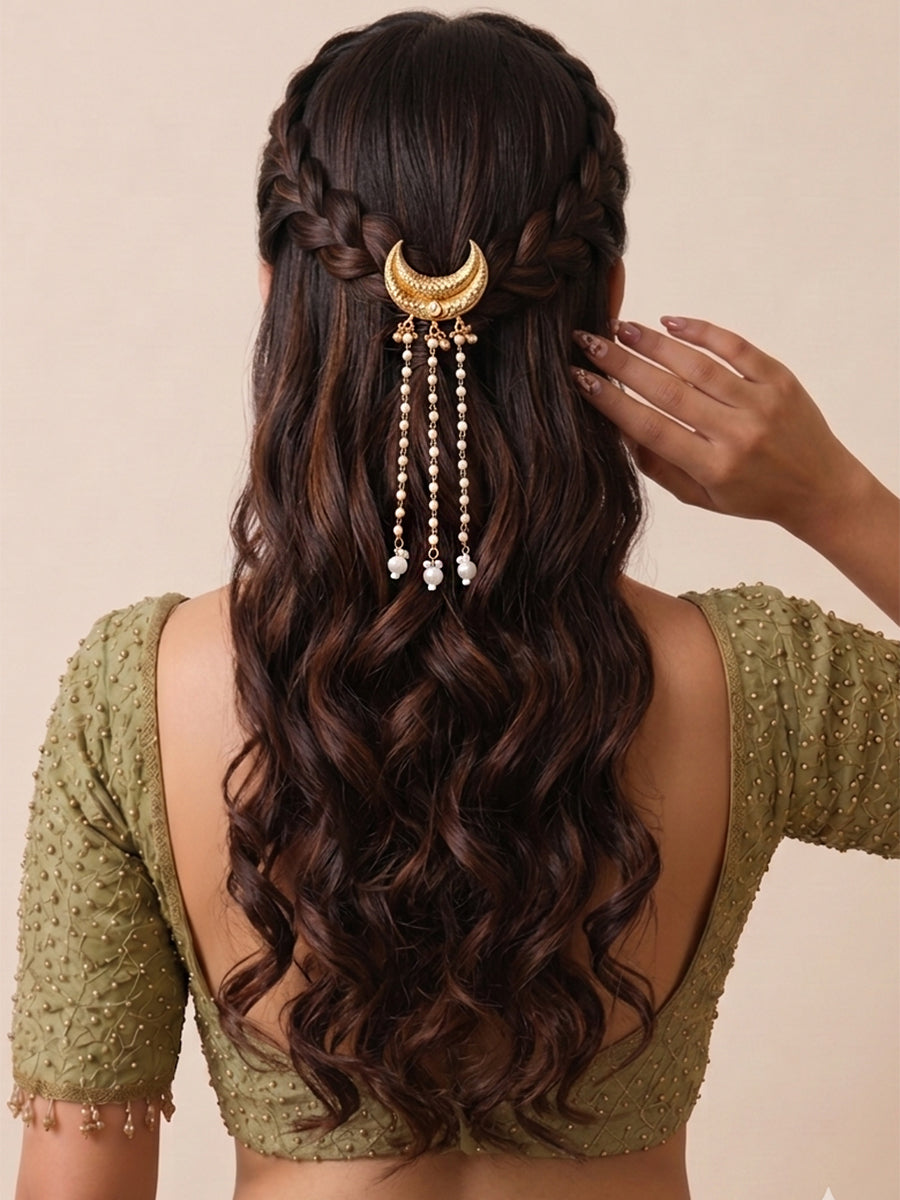 Dhwani Hair Accessory / Braid Pins-Gold