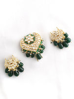 Sonam Bun & Braid Hair Accessory-Green