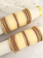 Prachi Bridal Choora Bangle Set - Ivory