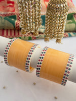 Ananya Bridal Choora Bangle Set - Peach