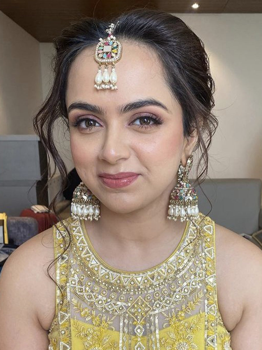 Rasika Mirror Earrings & Tikka