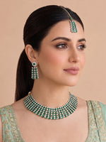 Suzain Necklace Set-Green
