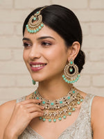 Sharmin Necklace Set-Mint Green
