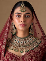 Sameera Necklace Set-Green