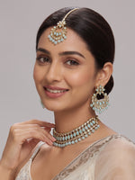 Pranavi Necklace Set-Pastel Blue