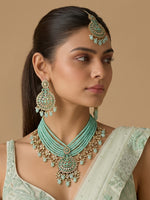 Zaira Necklace Set-Mint Green
