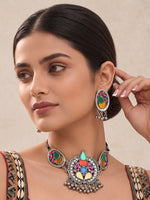 Noori Necklace Set-Multicolor