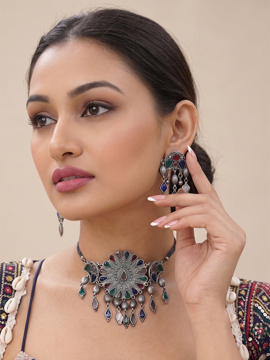Nora Necklace Set-Multicolor