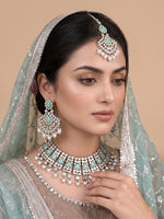 Nehal Necklace Set - Mint Green