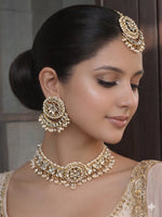 Aisha Mirror Necklace Set - Gold 