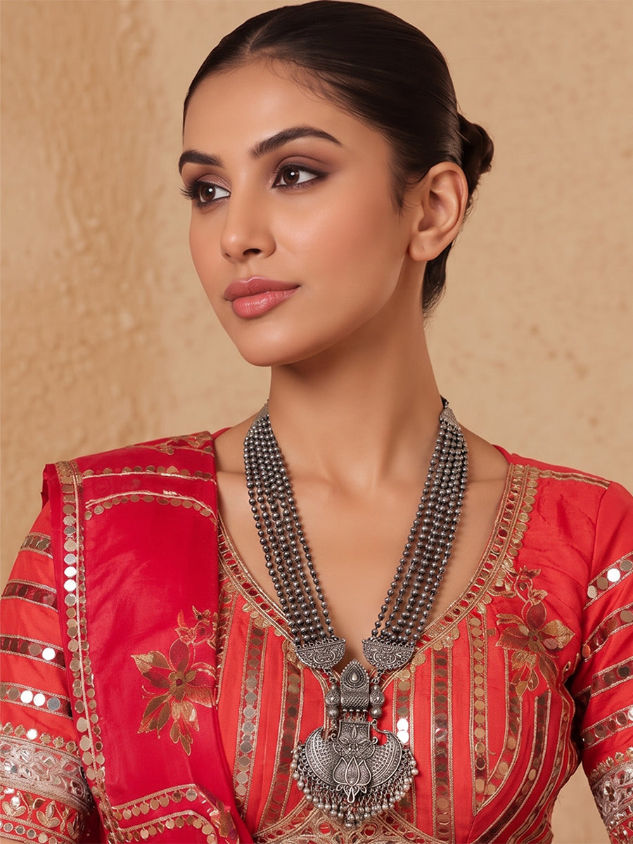Jonita Necklace-Antique Silver
