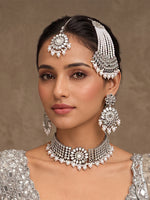 Kangana Necklace Set(Silver)Silver