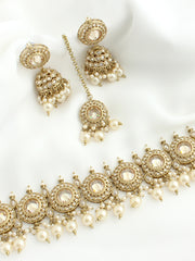 Saavi Necklace Set-Gold