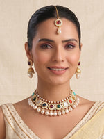 Anshula Necklace Set-Multicolor