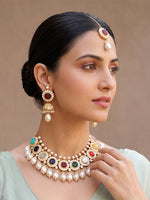 Anshula Necklace Set-Multicolor